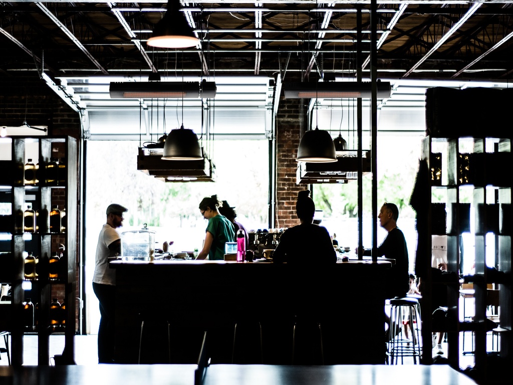 Restaurant with Electric Heaters